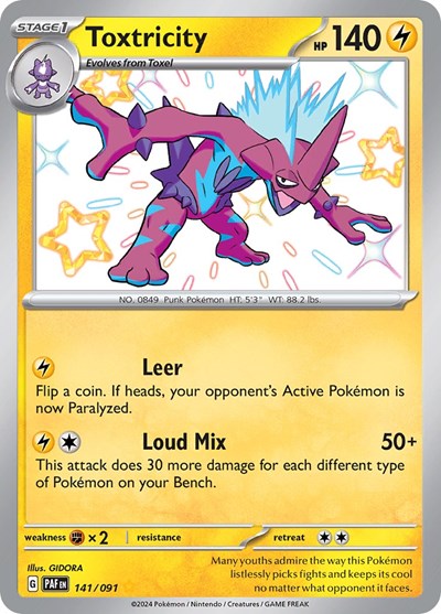 Toxtricity - 141/091 - SV: Paldean Fates