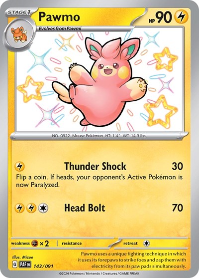 Pawmo - 143/091 - SV: Paldean Fates