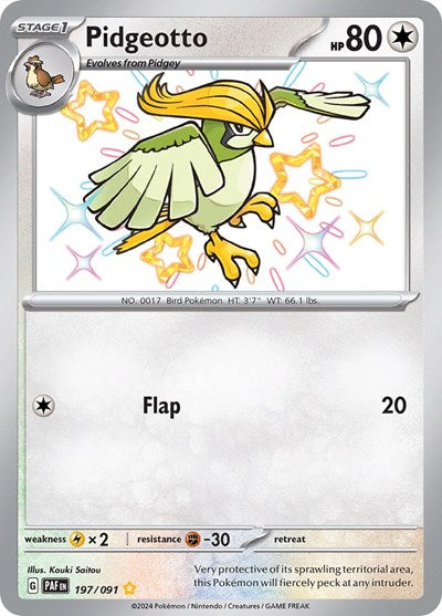 Pidgeotto - 197/091 - SV: Paldean Fates