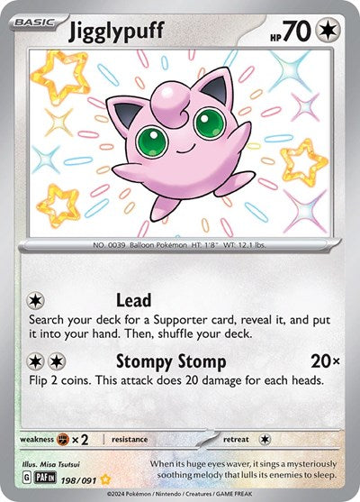 Jigglypuff - 198/091 - SV: Paldean Fates