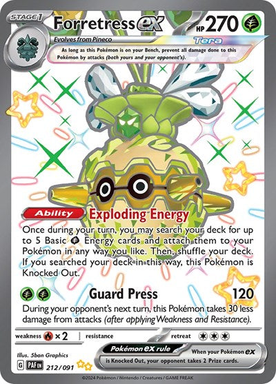 Forretress ex - 212/091 - SV: Paldean Fates