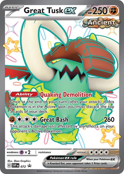 Great Tusk ex - 072 - SV: Scarlet & Violet Promo Cards