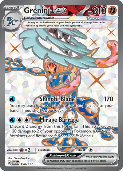 Greninja ex - 198/167 - SV06: Twilight Masquerade