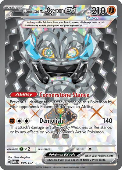 Cornerstone Mask Ogerpon ex - 199/167 - SV06: Twilight Masquerade