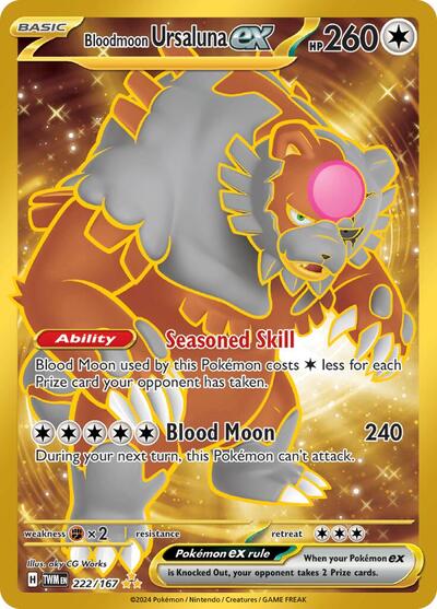 Bloodmoon Ursaluna ex - 222/167 - SV06: Twilight Masquerade