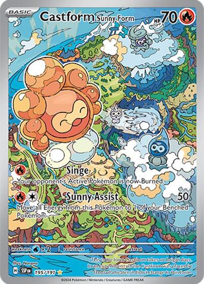Castform Sunny Form - 195/191 - SV08: Surging Sparks