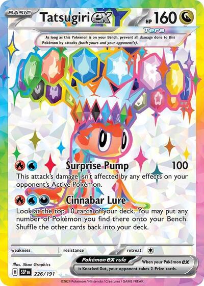 Tatsugiri ex - 226/191 - SV08: Surging Sparks
