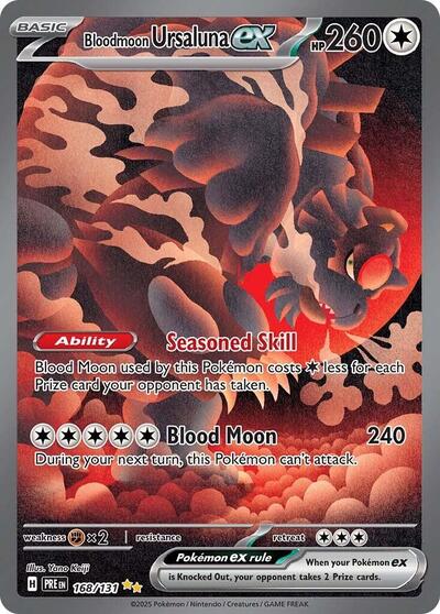 Bloodmoon Ursaluna ex - 168/131 - SV: Prismatic Evolutions
