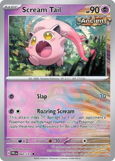 Scream Tail (Master Ball Pattern) - 042/131 - SV: Prismatic Evolutions