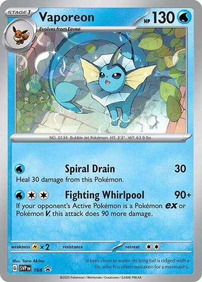 Vaporeon (Cosmos Holo) - 168 - SV: Scarlet & Violet Promo Cards