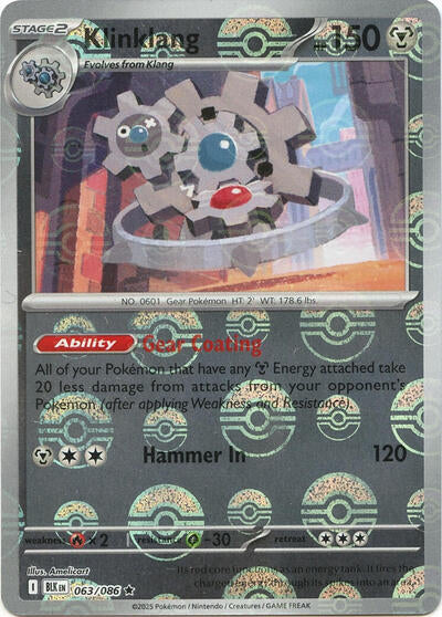 Klinklang (Poke Ball Pattern) - 063/086 - SV: Black Bolt