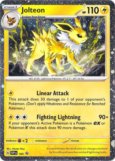 Jolteon (Cosmos Holo) - 169 - SV: Scarlet & Violet Promo Cards