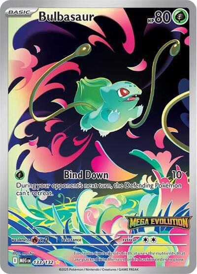 Bulbasaur (Mega Evolution Stamped) - 133/132 - Miscellaneous Cards & Products