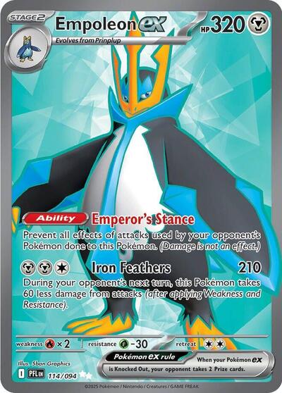 Empoleon ex - 114/094 - ME02: Phantasmal Flames