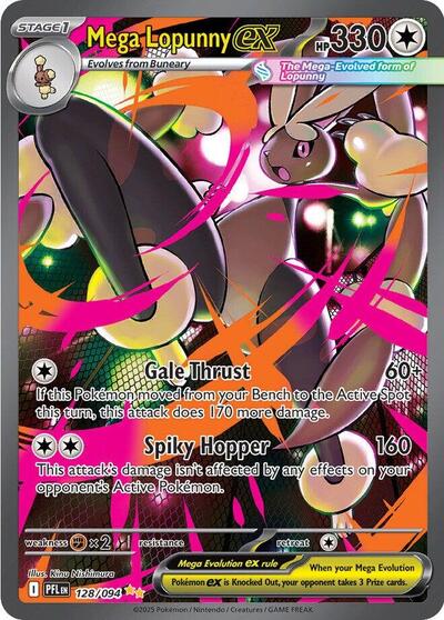 Mega Lopunny ex - 128/094 - ME02: Phantasmal Flames