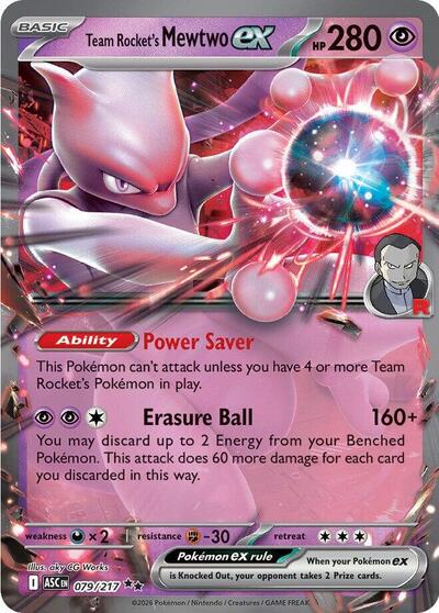 Team Rocket's Mewtwo ex - 079/217 - ME: Ascended Heroes