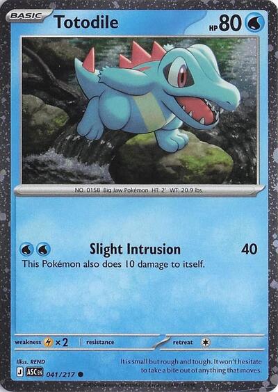 Totodile (Cosmos Holo) - 041/217 - Miscellaneous Cards & Products
