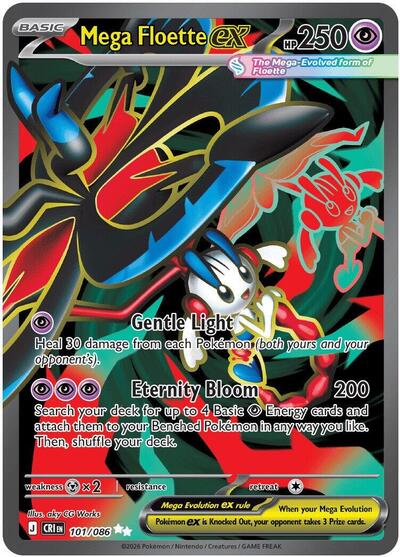 Mega Floette ex - 101/086 - ME04: Chaos Rising