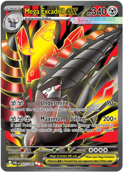 Mega Excadrill ex - 103/084 - ME05: Pitch Black