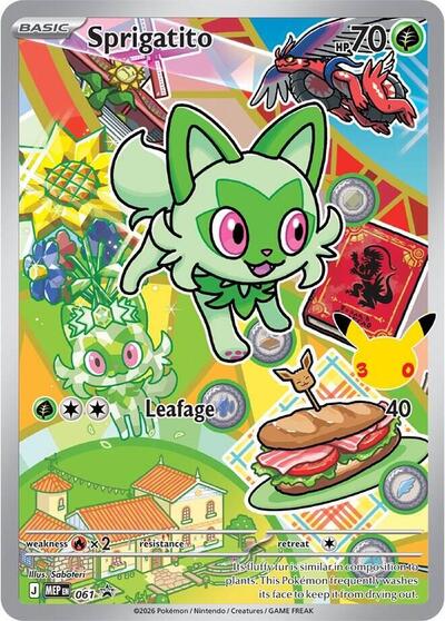 Sprigatito - 061 - First Partner Collection 2026