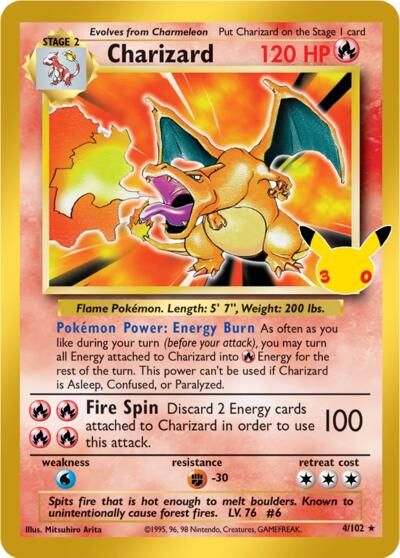 Charizard - 004/102 - ME: 30th Celebration Classic Collection