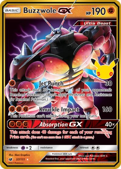 Buzzwole GX - 057/111 - ME: 30th Celebration Classic Collection