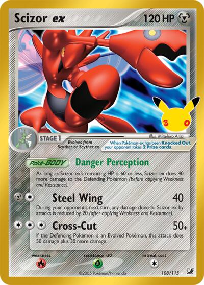 Scizor ex - 108/115 - ME: 30th Celebration Classic Collection