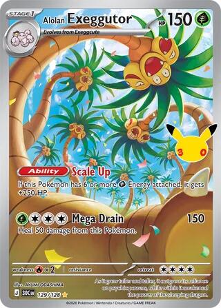 Alolan Exeggutor - 129/128 - ME: 30th Celebration