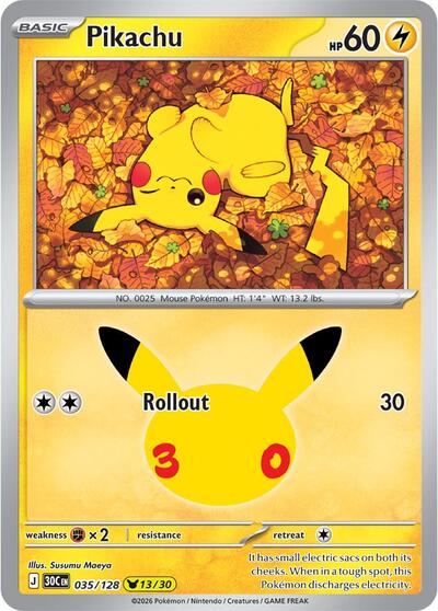 Pikachu - 035/128 - ME: 30th Celebration
