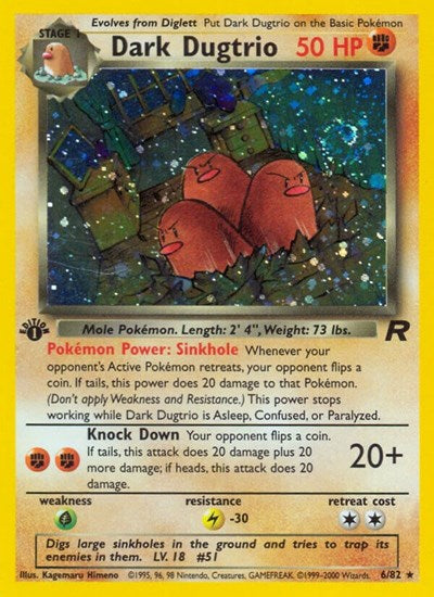 Dark Dugtrio - 006/082 - Team Rocket