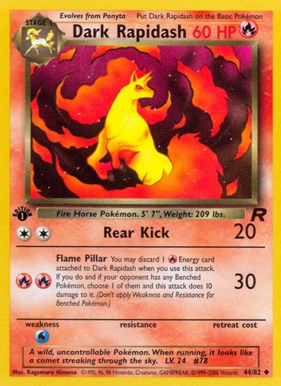 Dark Rapidash - 044/082 - Team Rocket