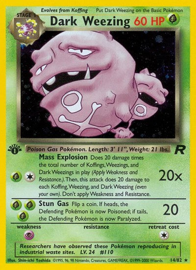 Dark Weezing - 014/082 - Team Rocket