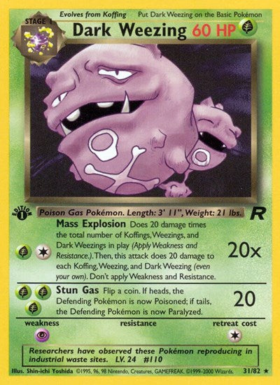 Dark Weezing - 031/082 - Team Rocket