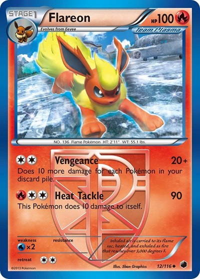 Flareon (Team Plasma) - 012/116 - Plasma Freeze