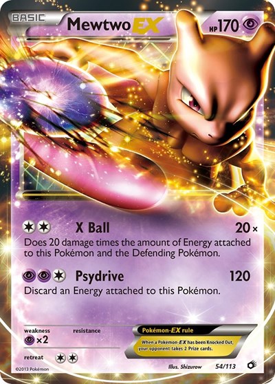Mewtwo EX - 054/113 - Legendary Treasures