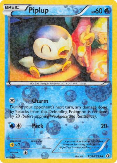 Piplup - RC6/RC25 - Legendary Treasures: Radiant Collection