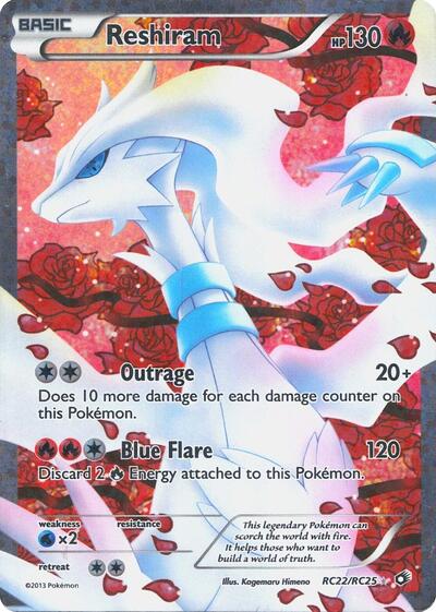 Reshiram (Full Art) - RC22/RC25 - Legendary Treasures: Radiant Collection