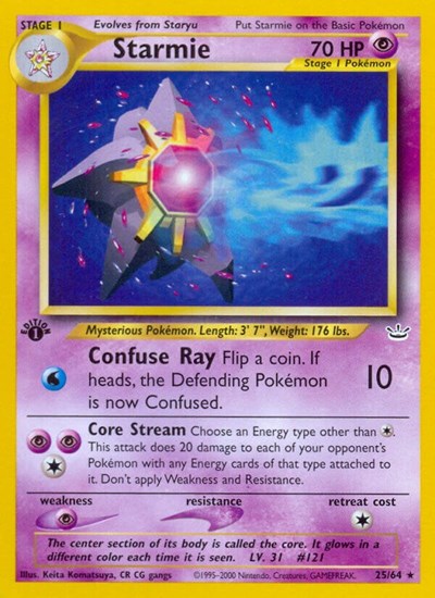 Starmie - 025/064 - Neo Revelation