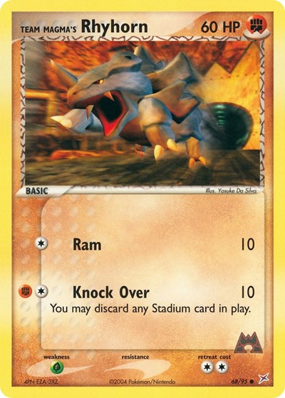 Team Magma's Rhyhorn - 068/095 - EX Team Magma vs Team Aqua