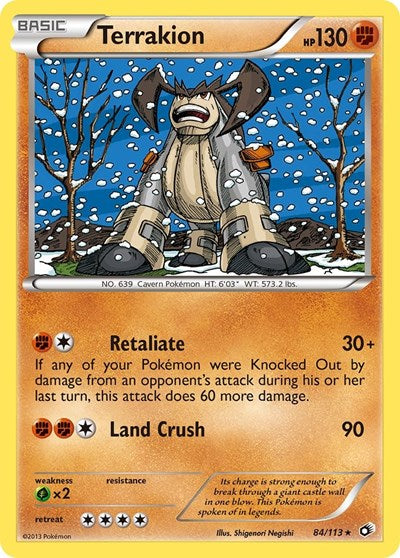 Terrakion - 084/113 - Legendary Treasures
