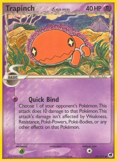 Trapinch (Delta Species) - 069/101 - EX Dragon Frontiers