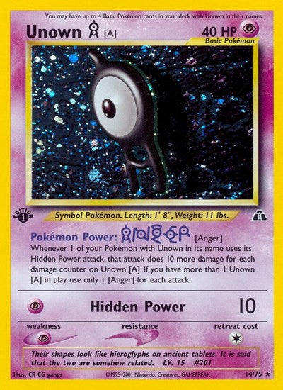 Unown [A] - 014/075 - Neo Discovery