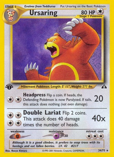 Ursaring - 034/075 - Neo Discovery