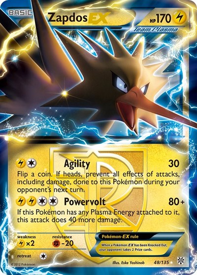 Zapdos EX (Team Plasma) - 048/135 - Plasma Storm
