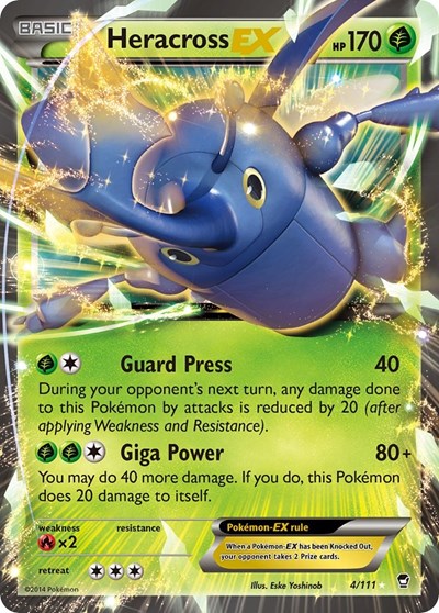Heracross EX - 004/111 - XY - Furious Fists