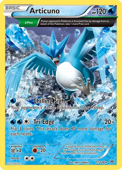 Articuno (17 Delta) - 017/108 - XY - Roaring Skies