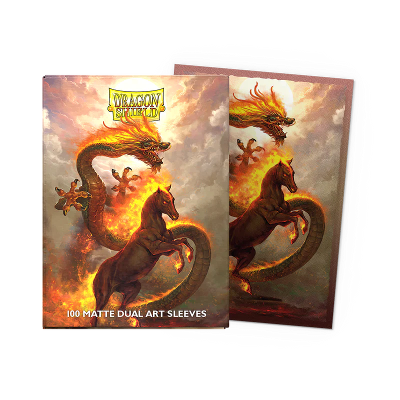 Dragon Shield Signature Art Sleeves: Fire Horse (100ct)