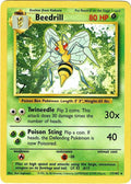 Pokémon trading card featuring Beedrill with green and yellow border