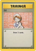 Trainer card featuring a character named Bill with a brick wall background