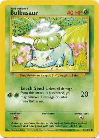 Bulbasaur - 044/102 - Base Set